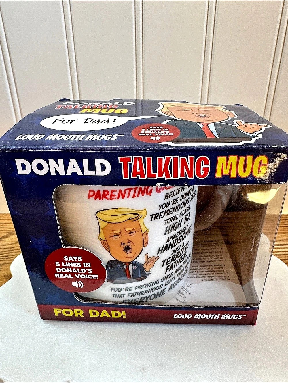 Loud Mouth Mugs Donald Talking Mug Talking Coffee Mug For Dad NWT
